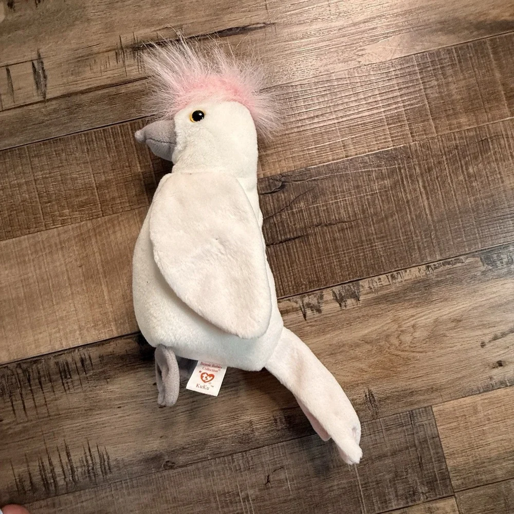 TY Beanie Baby - KUKU the Cockattoo Bird